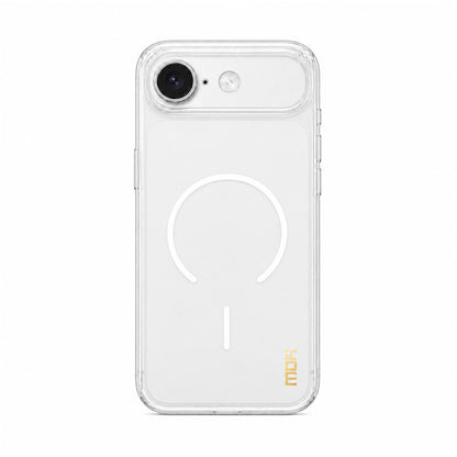 For iPhone 16e / 17e MOFI Minimal Series Frosted Semi-Transparen TPU Phone Case with Lens Film - white - SYA003426012F