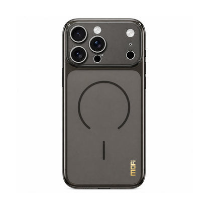 For iPhone 16 Pro MOFI Minimal Series Frosted Semi-Transparen TPU Phone Case with Lens Film - Black - SYA003426013A