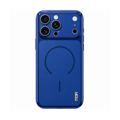 For iPhone 16 Pro MOFI Minimal Series Frosted Semi-Transparen TPU Phone Case with Lens Film - Blue - SYA003426013B