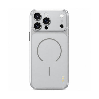 For iPhone 16 Pro MOFI Minimal Series Frosted Semi-Transparen TPU Phone Case with Lens Film - Gray - SYA003426013C