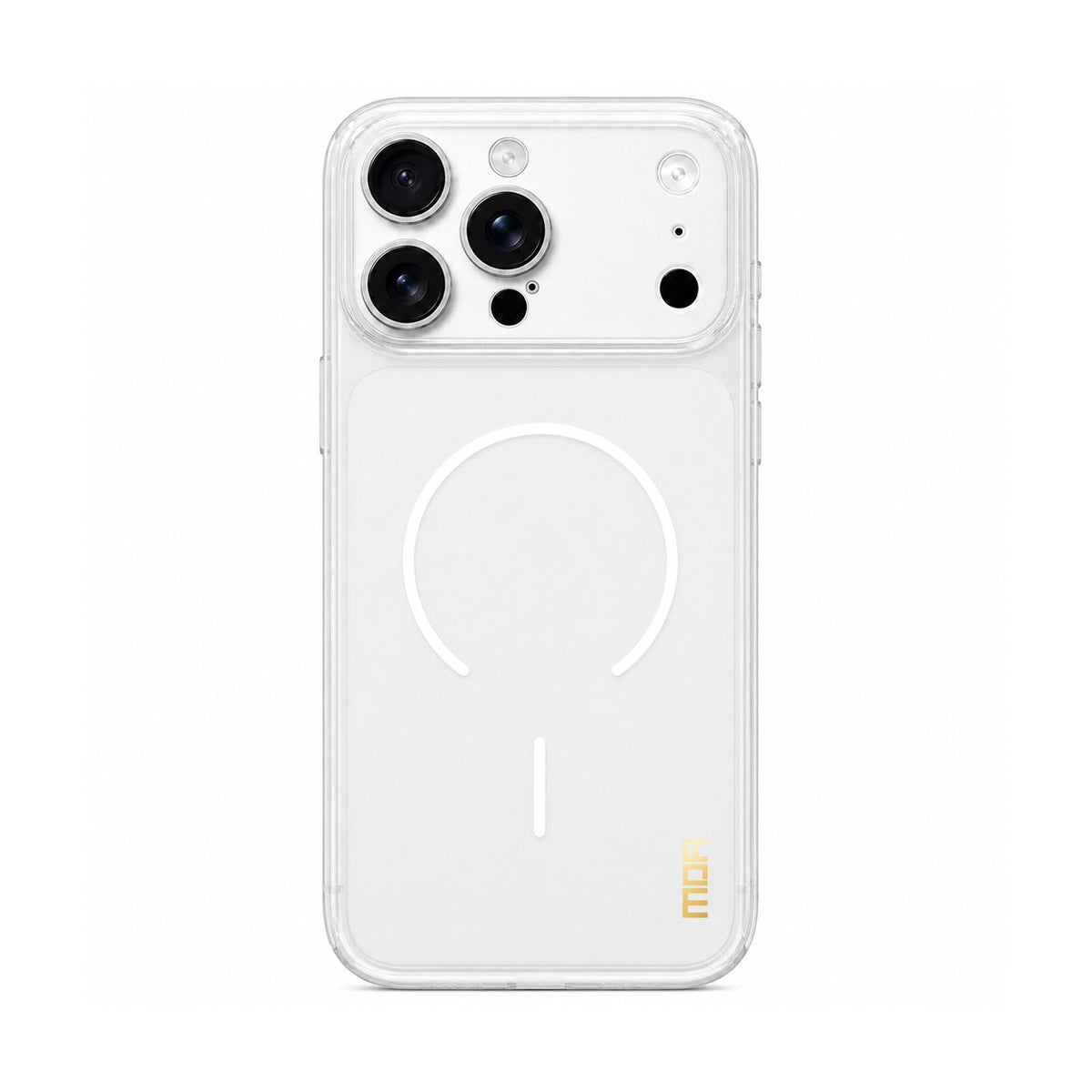 For iPhone 16 Pro MOFI Minimal Series Frosted Semi-Transparen TPU Phone Case with Lens Film - white - SYA003426013F