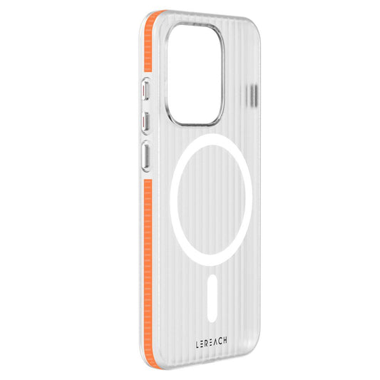 For OPPO Reno16 Pro Global LeReach TOC Icicle Series Ice Mist Double-Sided Non-Slip Magnetic Phone Case - Orange - SYA003428001C