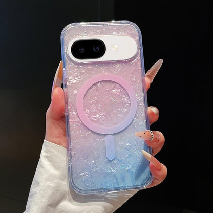 For Google Pixel 9a Dreamy Ocean Gradient Magnetic Phone Case - Dreamy Pink - SYA003434908C