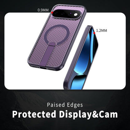 For Google Pixel 11 Pro XL Kalebol Honeycomb Cooling MagSafe Holder Phone Case - Purple - SYA003435701F