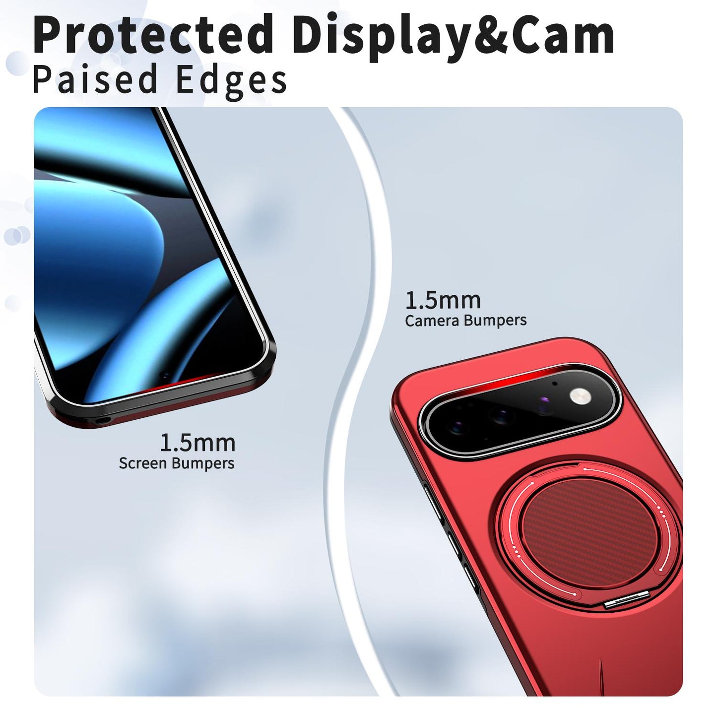 For Google Pixel 11 Pro XL Kalebol Magnetic MagSafe Rotation Holder PC Phone Case(Red)
