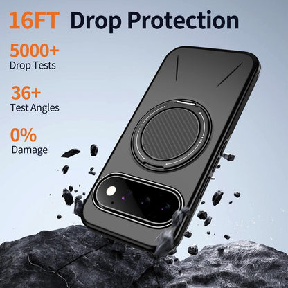 For Google Pixel 11 Pro Kalebol Magnetic MagSafe Rotation Holder PC Phone Case(Black)