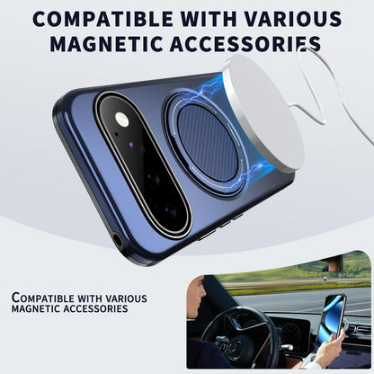 For Google Pixel 11 Pro Kalebol Magnetic MagSafe Rotation Holder PC Phone Case(Blue)