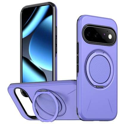 For Google Pixel 11 Pro Kalebol Magnetic MagSafe Rotation Holder PC Phone Case(Lilac)