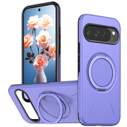 For Google Pixel 10 Kalebol Magnetic MagSafe Rotation Holder PC Phone Case(Lilac)