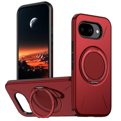 For Google Pixel 10a Kalebol Magnetic MagSafe Rotation Holder PC Phone Case(Red)