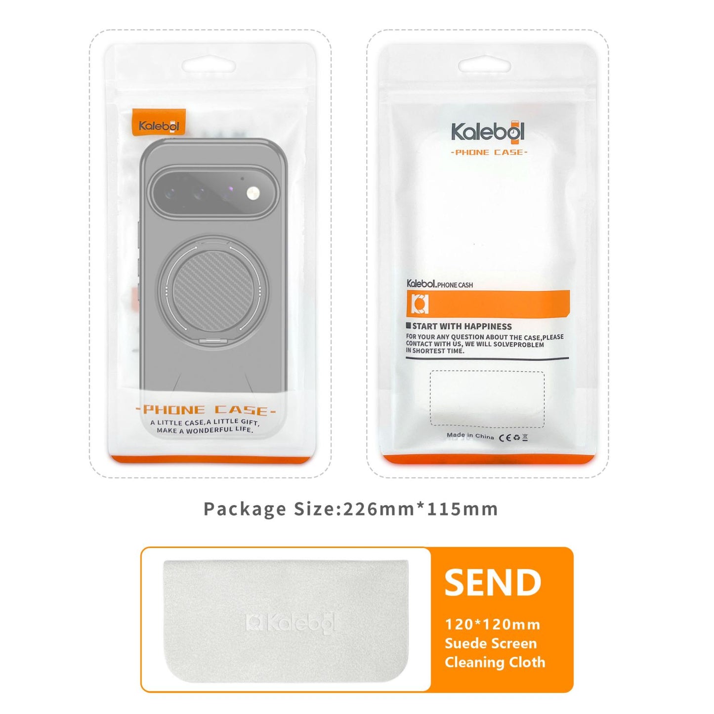 For Google Pixel 10 Pro Kalebol Magnetic MagSafe Rotation Holder PC Phone Case(Blue)