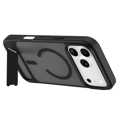For iPhone 18 Pro Max / 17 Pro Max LeReach Le-Chic Series Invisible Holder Magnetic Phone Case(Black)