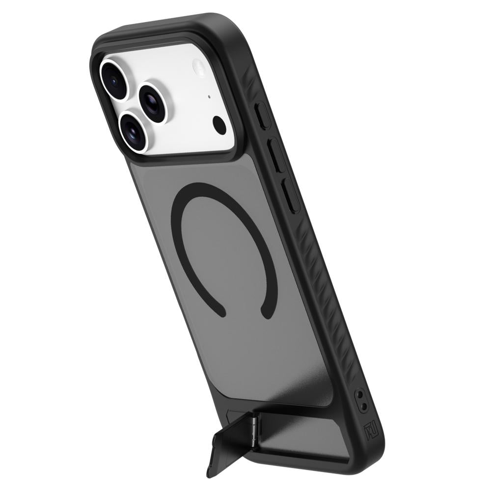 For iPhone 18 Pro / 17 Pro LeReach Le-Chic Series Invisible Holder Magnetic Phone Case(Black)