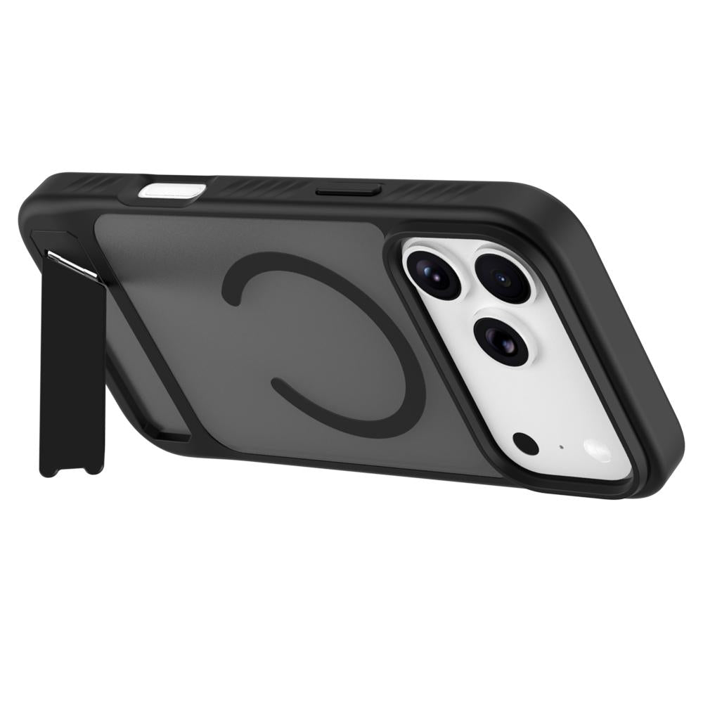 For iPhone 18 Pro / 17 Pro LeReach Le-Chic Series Invisible Holder Magnetic Phone Case(Black)