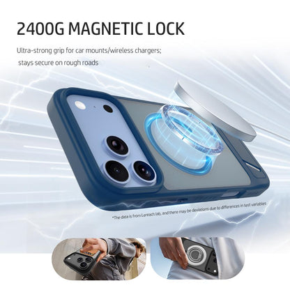 For iPhone 18 Pro / 17 Pro LeReach Le-Chic Series Invisible Holder Magnetic Phone Case(Black)