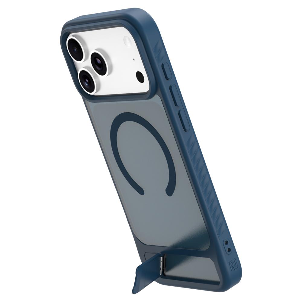 For iPhone 18 Pro / 17 Pro LeReach Le-Chic Series Invisible Holder Magnetic Phone Case(Blue)