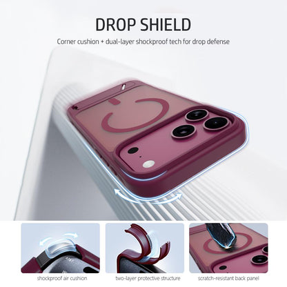 For iPhone 18 Pro Max / 17 Pro Max LeReach Le-Chic Series Invisible Holder Magnetic Phone Case(Blue)