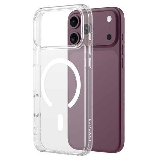 For iPhone 18 Pro  LeReach TOC Clear Series Dual-Composite Armor TPU + Acrylic Shockproof Magnetic Phone Case(Transparent)