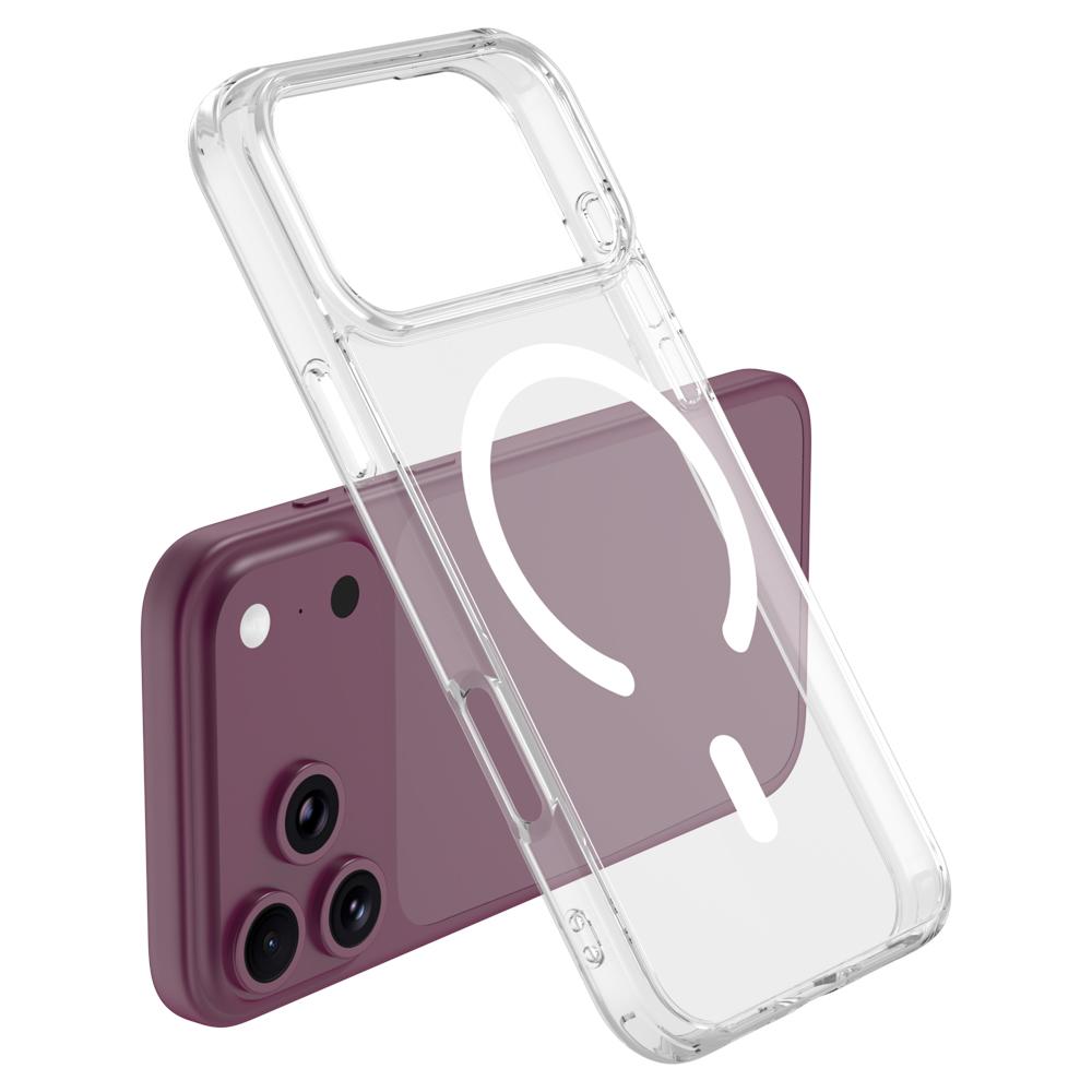For iPhone 18 Pro  LeReach TOC Clear Series Dual-Composite Armor TPU + Acrylic Shockproof Magnetic Phone Case(Transparent)