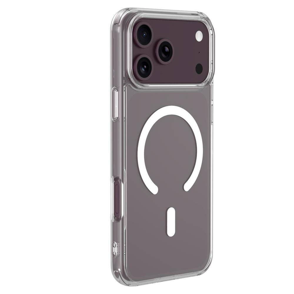 For iPhone 17 Pro LeReach TOC Clear Series Dual-Composite Armor TPU + Acrylic Shockproof Magnetic Phone Case(Transparent)