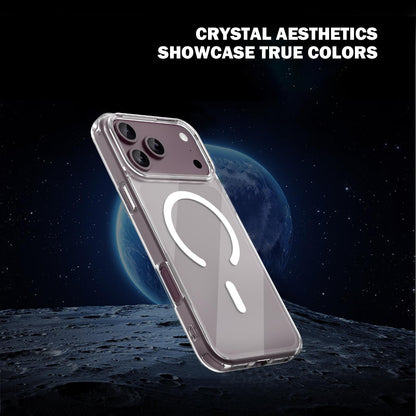 For iPhone 17 Pro LeReach TOC Clear Series Dual-Composite Armor TPU + Acrylic Shockproof Magnetic Phone Case(Transparent)
