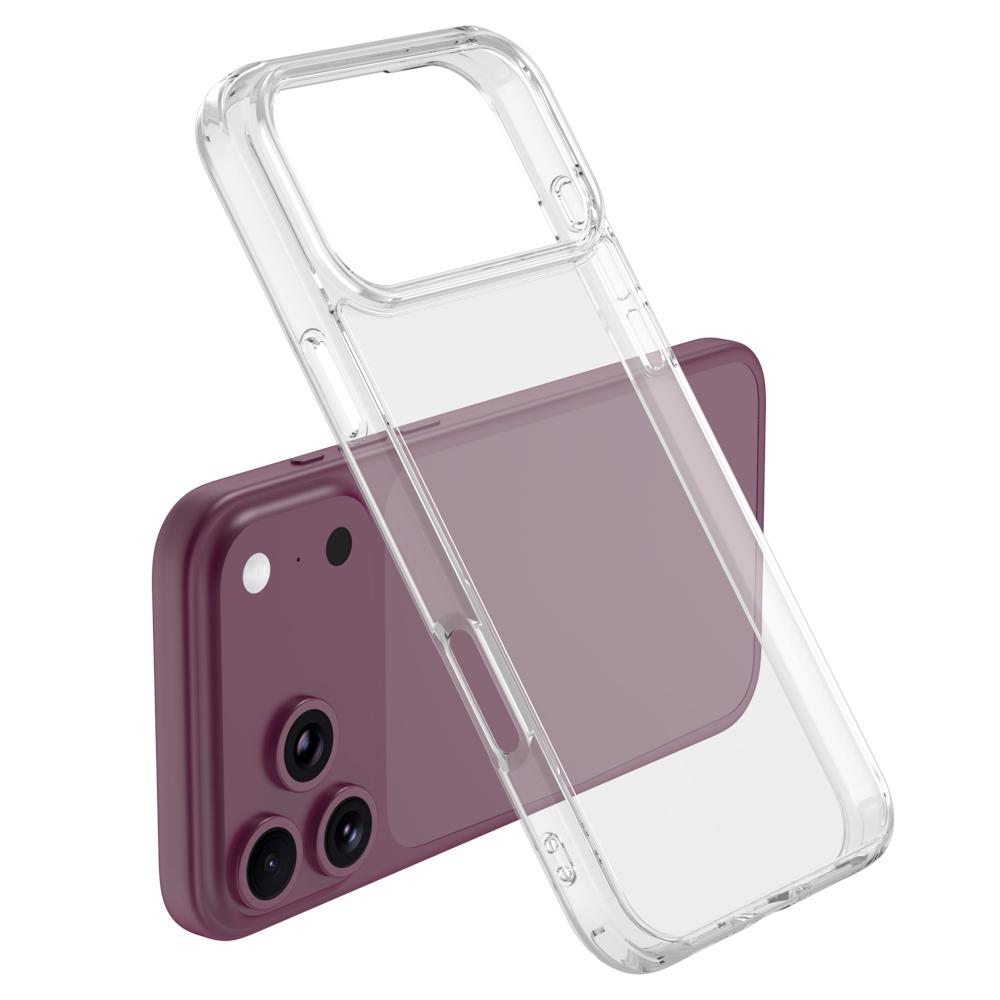 For iPhone 18 Pro Max  LeReach TOC Clear Series Composite Armor TPU Acrylic Hybrid Shockproof Phone Case(Transparent)
