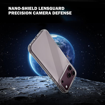 For iPhone 18 Pro Max  LeReach TOC Clear Series Composite Armor TPU Acrylic Hybrid Shockproof Phone Case(Transparent)
