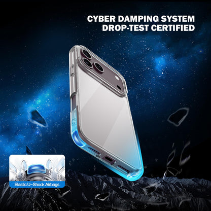 For iPhone 18 Pro Max  LeReach TOC Clear Series Composite Armor TPU Acrylic Hybrid Shockproof Phone Case(Transparent)