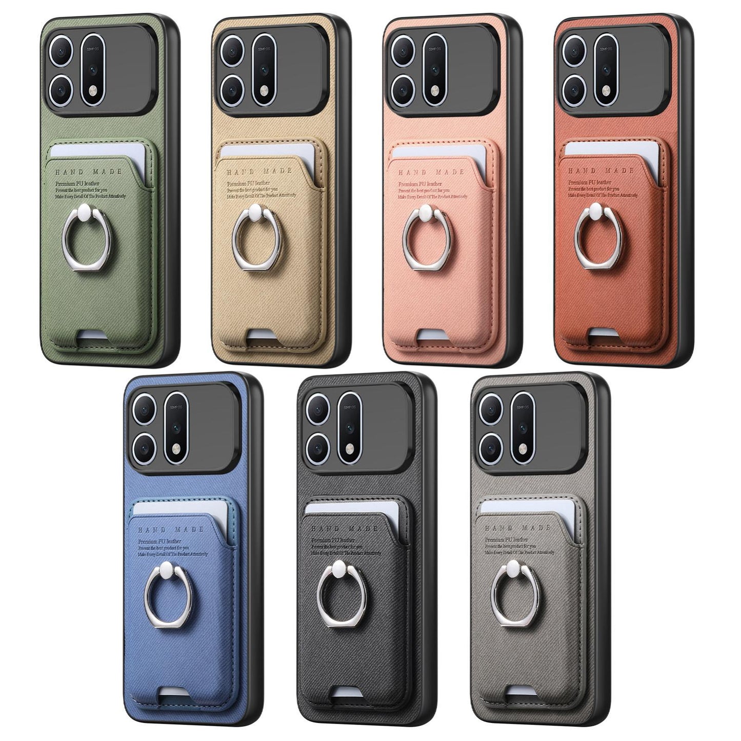 For Honor X80 Pro Max 5G Twill Fabric Card Bag Ring Magnetic Back Phone Case(Gray)