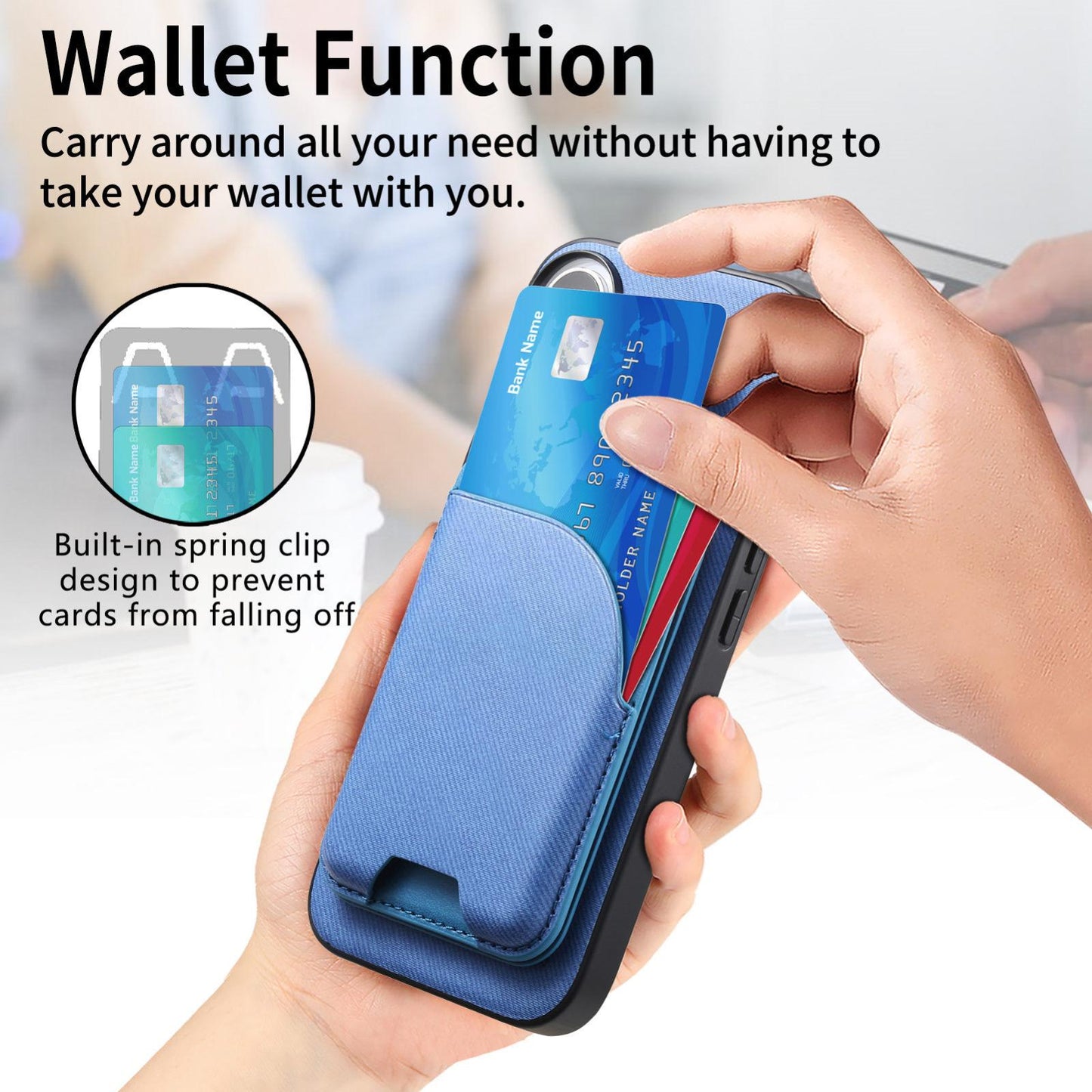 For Honor X80 Pro Max 5G Twill Fabric Leather-Skin Card Bag Magnetic Back Phone Case(Blue)
