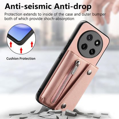 For Honor X80 Pro Max 5G Twill Fabric D Buckle Wallet Magnetic Card Bag Back Phone Case(Pink)