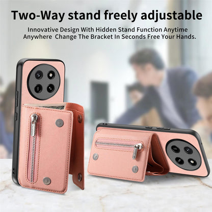 For Honor X80 Pro Max 5G Twill Fabric D Buckle Wallet Magnetic Card Bag Back Phone Case(Pink)