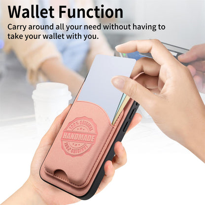 For Honor X80 Pro Max 5G Twill Fabric Leather-Skin Magnetic Card Bag Phone Case(Pink)