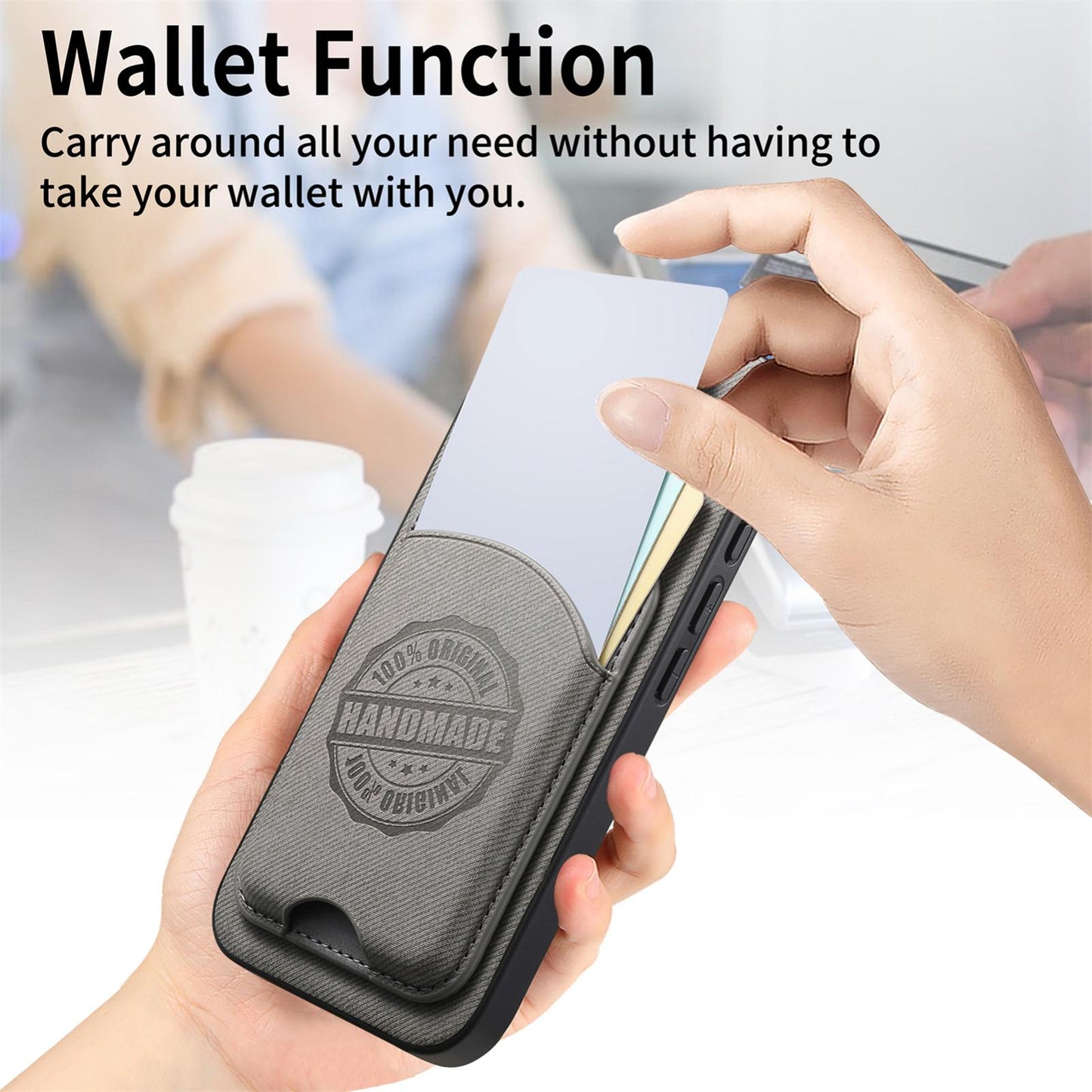 For Honor X80 Pro Max 5G Twill Fabric Leather-Skin Magnetic Card Bag Phone Case(Gray)