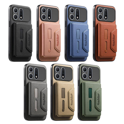 For Honor Win Turbo 5G Twill Fabric Travel Storage Magnetic Card Bag Back Phone Case(Green)