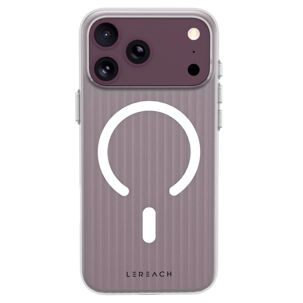 For iPhone 18 Pro Max LeReach TOC Icicle Series Ice Mist Double-Sided Non-Slip Magnetic Phone Case(White)