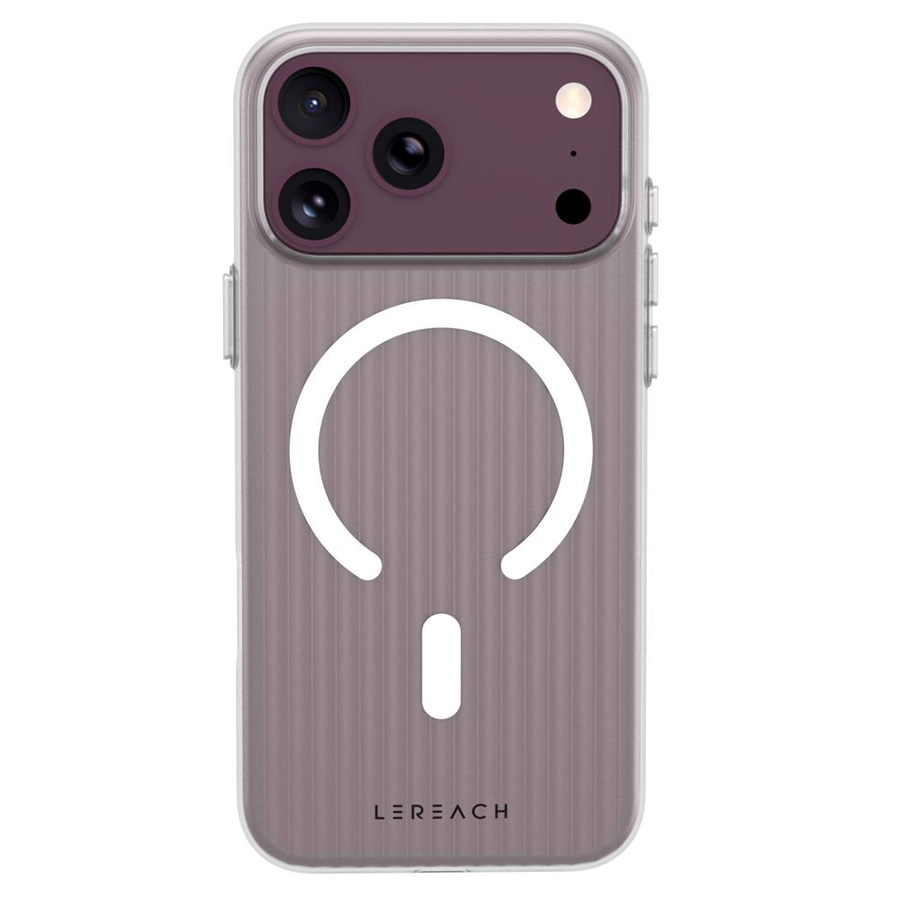 For iPhone 18 Pro Max LeReach TOC Icicle Series Ice Mist Double-Sided Non-Slip Magnetic Phone Case - White - SYA003450601A