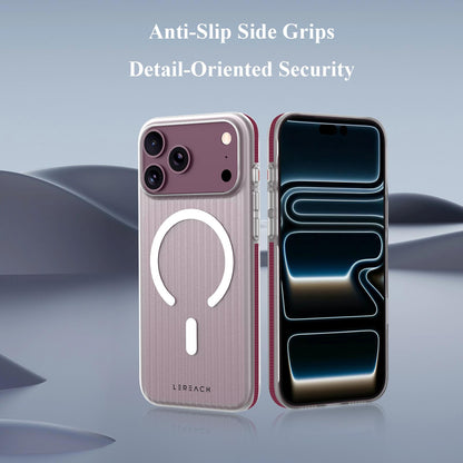 For iPhone 18 Pro Max LeReach TOC Icicle Series Ice Mist Double-Sided Non-Slip Magnetic Phone Case(White)