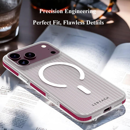 For iPhone 18 Pro Max LeReach TOC Icicle Series Ice Mist Double-Sided Non-Slip Magnetic Phone Case(White)