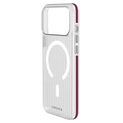 For iPhone 18 Pro Max LeReach TOC Icicle Series Ice Mist Double-Sided Non-Slip Magnetic Phone Case(Cherry Red)