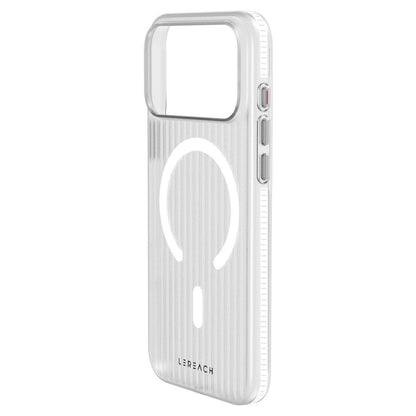 For iPhone 18 Pro LeReach TOC Icicle Series Ice Mist Double-Sided Non-Slip Magnetic Phone Case(White)
