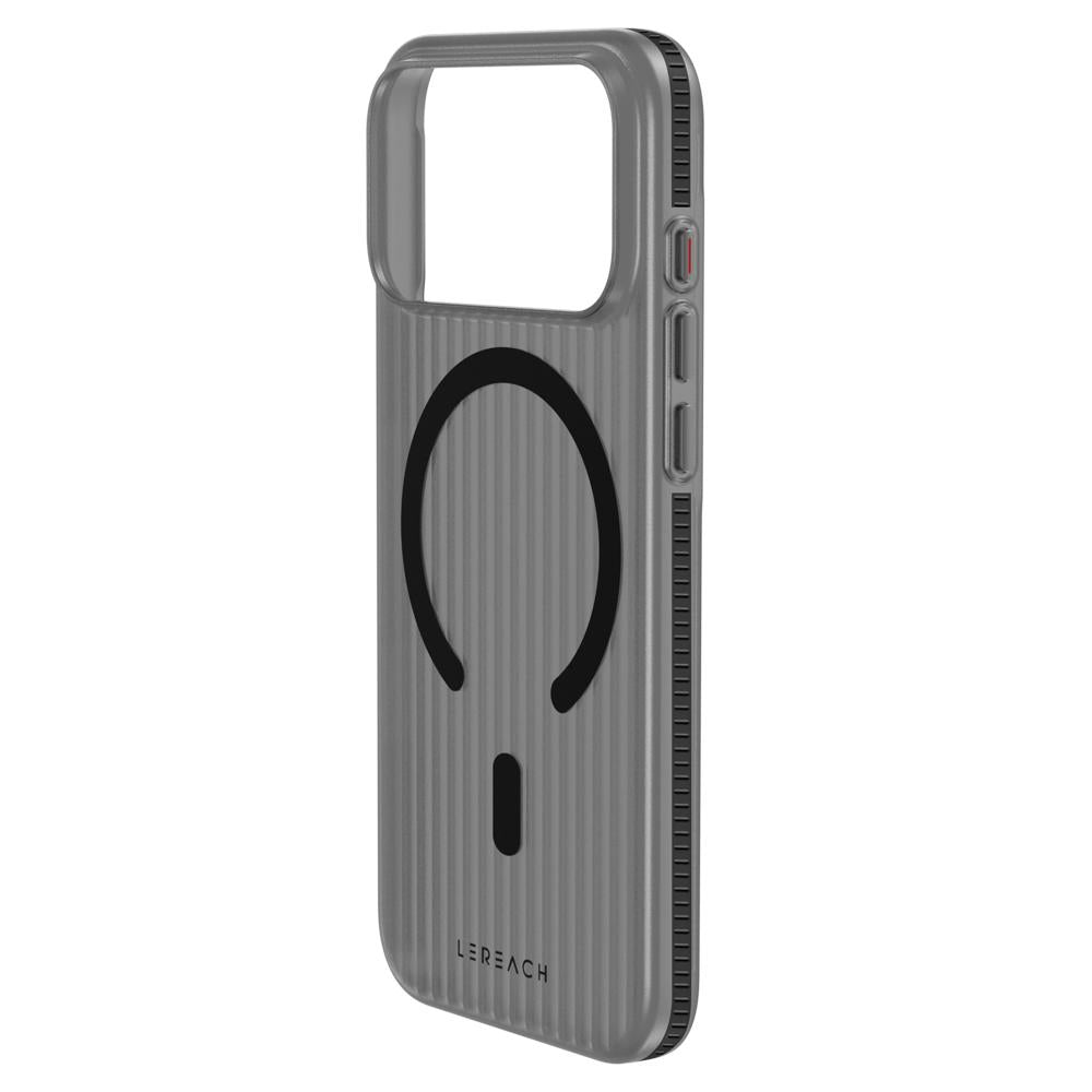 For iPhone 18 Pro LeReach TOC Icicle Series Ice Mist Double-Sided Non-Slip Magnetic Phone Case(Black)