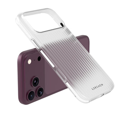 For iPhone 18 Pro LeReach TOC Icicle Series Ice Mist Double-Sided Non-Slip Phone Case(White)