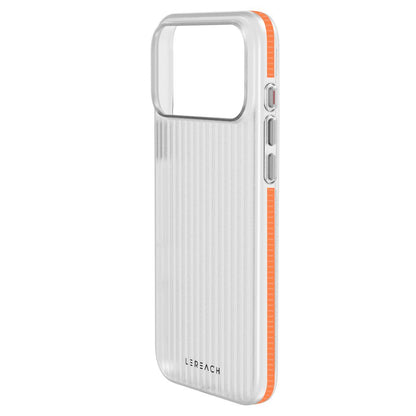 For iPhone 18 Pro LeReach TOC Icicle Series Ice Mist Double-Sided Non-Slip Phone Case(Orange)
