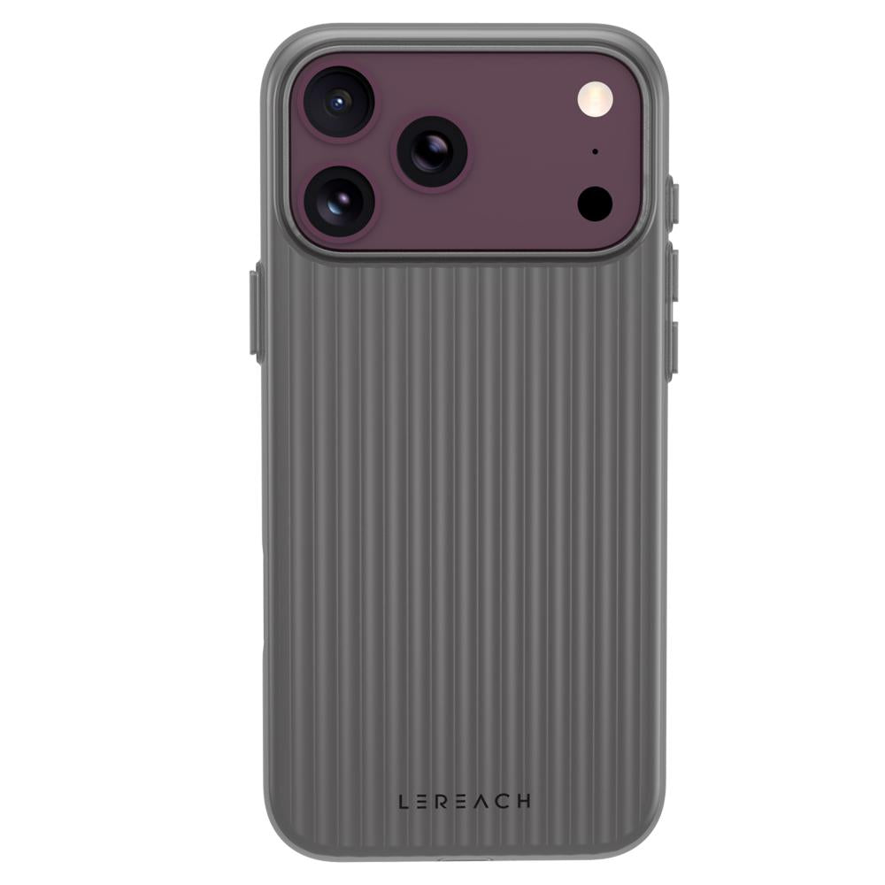 For iPhone 18 Pro Max LeReach TOC Icicle Series Ice Mist Double-Sided Non-Slip Phone Case(Black)