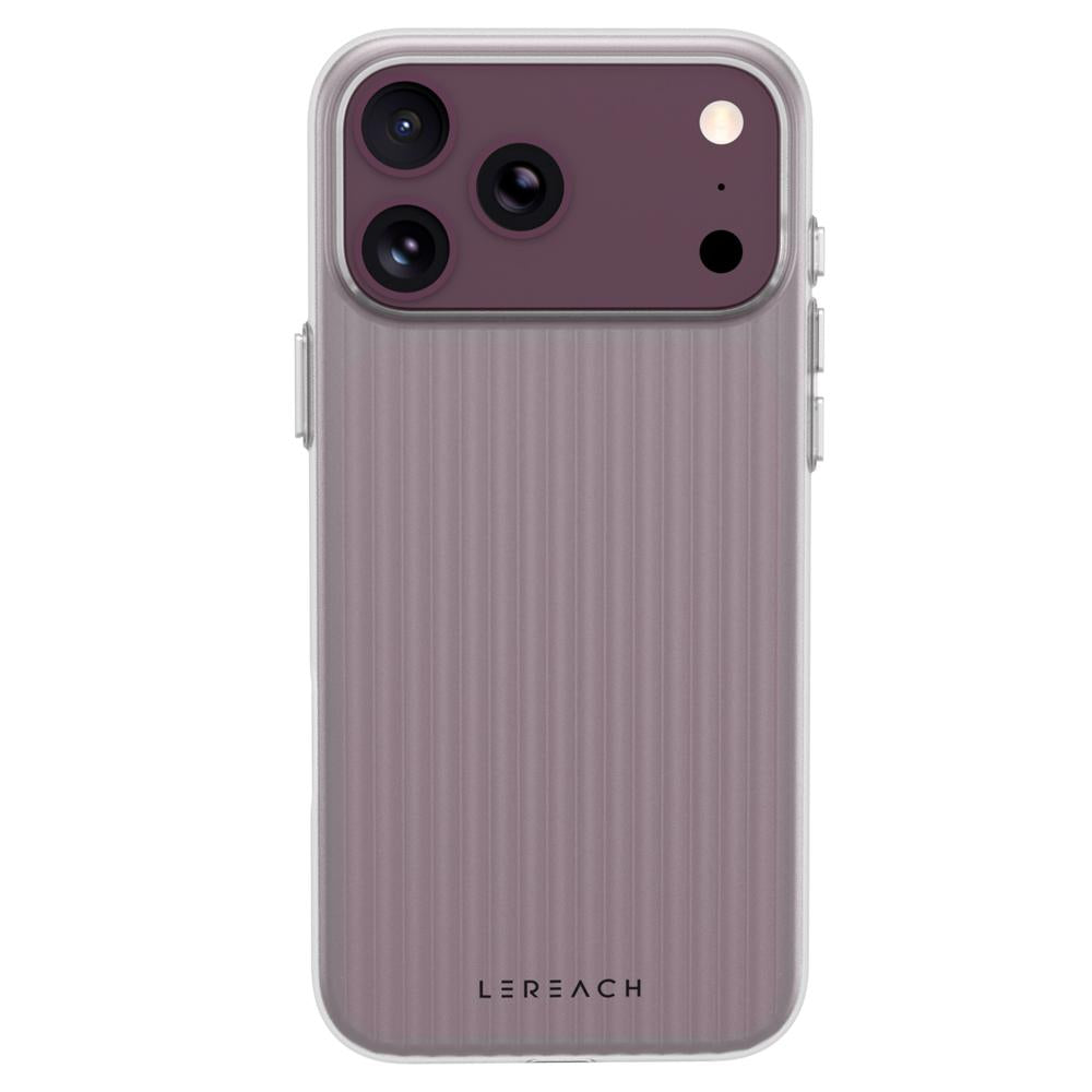 For iPhone 18 Pro Max LeReach TOC Icicle Series Ice Mist Double-Sided Non-Slip Phone Case(Cherry Red)