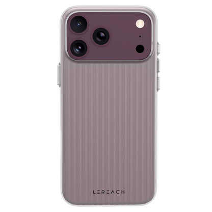 For iPhone 18 Pro Max LeReach TOC Icicle Series Ice Mist Double-Sided Non-Slip Phone Case(Cherry Red)