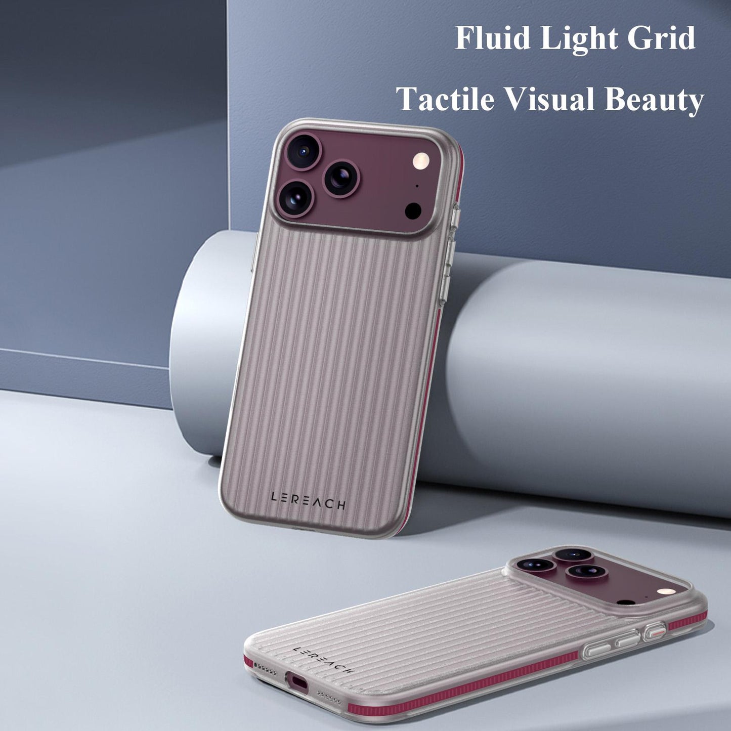 For iPhone 18 Pro Max LeReach TOC Icicle Series Ice Mist Double-Sided Non-Slip Phone Case(Black)