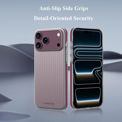 For iPhone 18 Pro Max LeReach TOC Icicle Series Ice Mist Double-Sided Non-Slip Phone Case(Black)