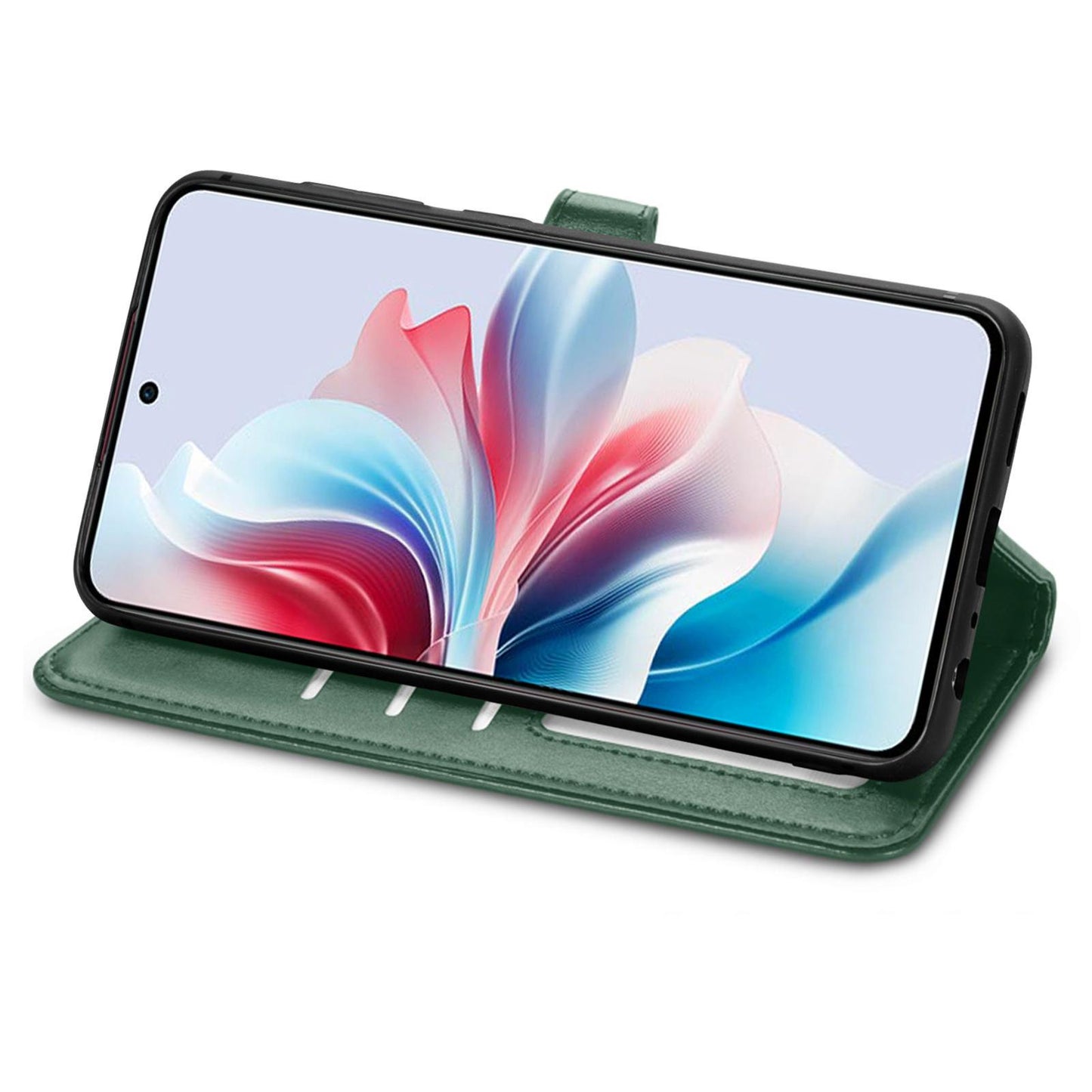 For Google Pixel 11 Pro XL Retro Solid Color Buckle Leather Phone Case(Green)